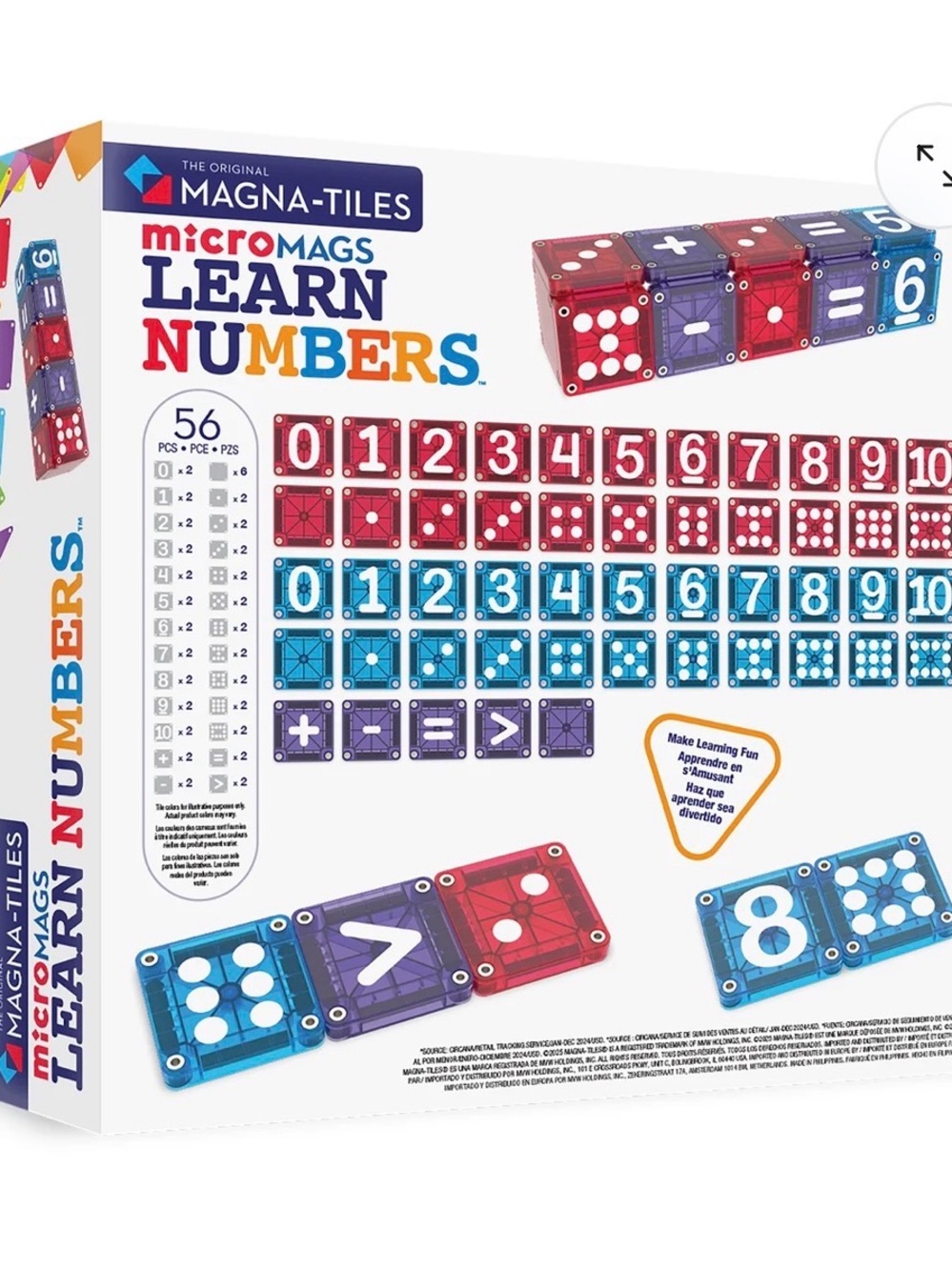 microMAGs Learn Numbers Magna-Tiles - Picture 4 of 5